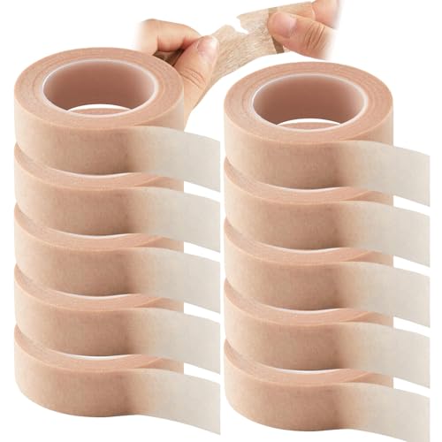 Micropore Tapes,10pcs Parche Nasal,Cinta de Microporos Flexible,Esparadrapo no Tejido Micropore,Cintas de Piel Flexible,Cinta para Nariz,Transpirable,Resistente al Agua
