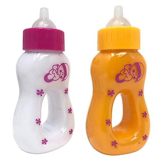 The New York Doll Collection Magic Juice & Milk Bottle Set for Baby Dolls