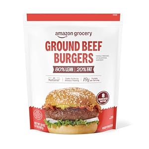 Amazon Grocery, Ground Beef Burgers...