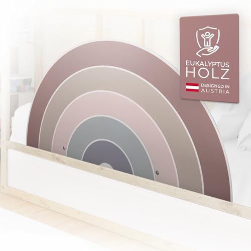 Wunderlab Rausfallschutz Bett aus Holz in süßem Design für Kinder -...