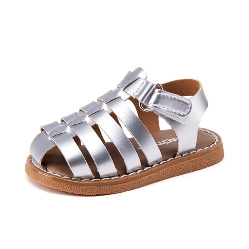 Image of BMCiTYBM Baby Boy Girl Closed Toe Sandals Infant Summer First Walking Shoes Non-Slip Fisherman Sandals 6 9 12 18 24 Months