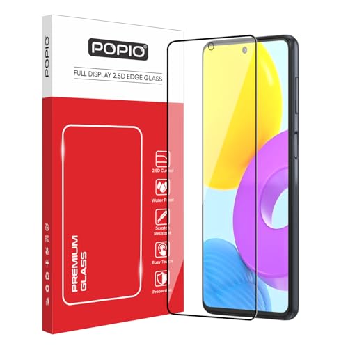 Image of POPIO Military-Grade Gorilla Tempered Glass For Samsung Galaxy M52 5G / M53 / M54 / F54 | 9H Hardness, Edge-to-Edge, Bubble-Free