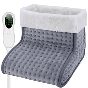 DEWEL Elektrischer Fußwärmer mit 10 Temperaturstufen