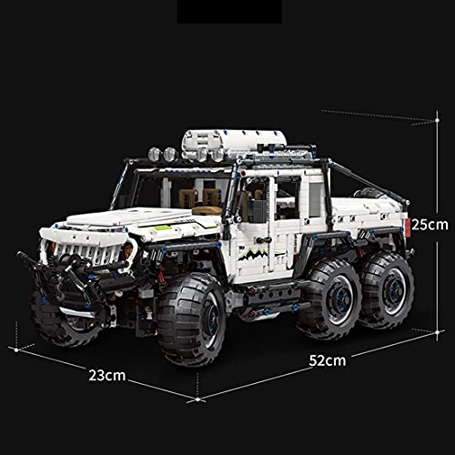 LOTSOFUN Technik 6x6 Geländewagen, Off Road Monster Truck Kompatibel mit Lego Technic - 2957 Teilen - Statische Version – Bild 7