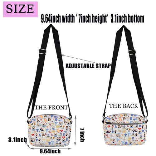 PXTIDY TV Show Inspired Characters Crossbody Bag Doctor Fans Merchandise Inspired Gifts for Tv Show Fans2
