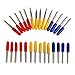 SENRISE 15 Packs 30/45/60 Degree Tungsten Steel Vinyl Cutter Blades with Plastic Cover Replacement Cutting Blades