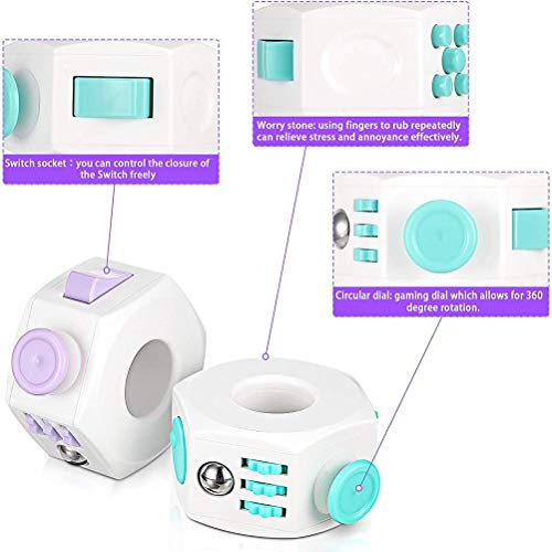 Dan&Dre Anel de descompressão de plástico, antiansiedade, cubo sensorial, brinquedo para aliviar o e