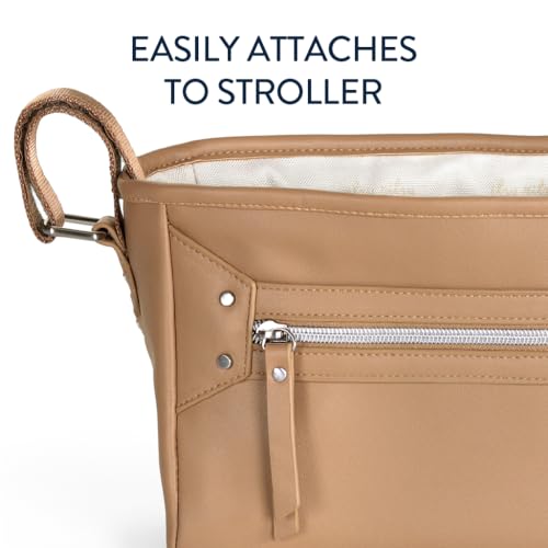 image for Itzy Ritzy Adjustable Stroller Caddy and Organizer Bag Featuring Front