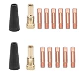 Anlseiod 14PCS Flux Core Gasless Nozzle Tips Kit Compatible for Century FC90 80GL / Forney Easy Weld/Titanium Easy Flux/Lincoln Craftsman/Chicago Electric 0.35 welding tips K3493-1