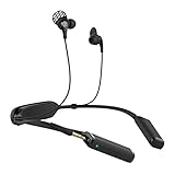 JLab Audio Gravity Bluetooth Wireless Neckband | Bluetooth 4.1 | Titanium 10mm Drivers | 10 Hour Battery Life | 3.5mm Headphone Jack Plug-in | Black