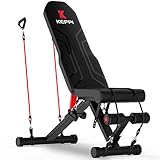 Keppi Adjustable Weight Bench-Foldable Workout Bench Press for Full Body Strength Training, Incline Decline Bench with Fast Folding - 2021 Version