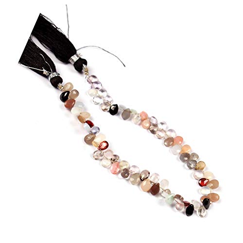 Perles poire à facettes multi gemme pour créer vos boucles d'oreilles d'été