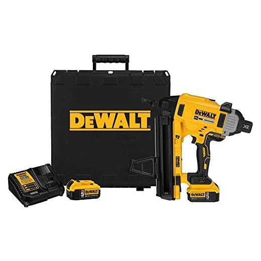 DeWalt DCN890P2 20V MAX XR Cordless Concrete Electric Nailer Kit with Kit Box