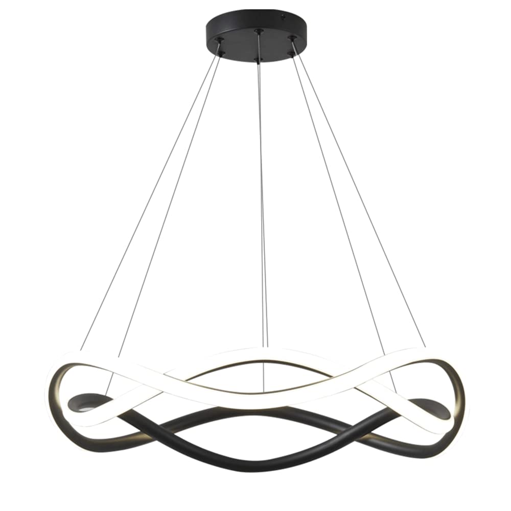 Dining Room Decorative Lighting Fixture Modern 72W LED Suspension Lamp Twist Pendant Light Simple Aluminum Metal Hanging Lights