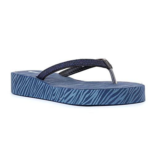 Image of Khadim's Waves Platform Heel Casual Slippers for Women