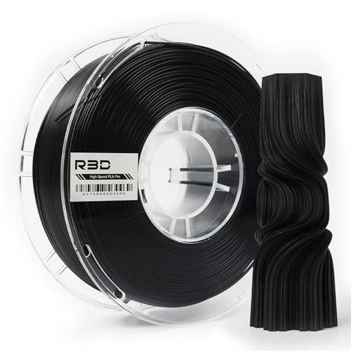 PLA Pro Black High Speed Filament 1.75mm 1KG, 3D Printer Filament for 30-600 mm/s High-Speed Printing, Dimensional Accur