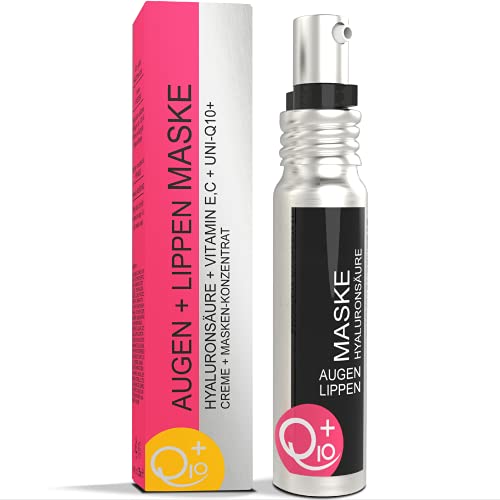 UNIQ10UE Vegane Anti-Falten Augencreme, Augenpflege Hyaluron, Lippencreme Hyalorunsäure, Q10, Vitamin E+C, Made in Germany, 35 ml Cover