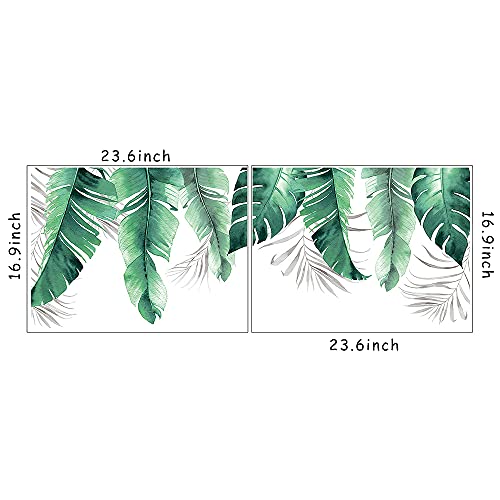Vinilos Decorativos Tropical Leaves para Pared Verde miniatura 5