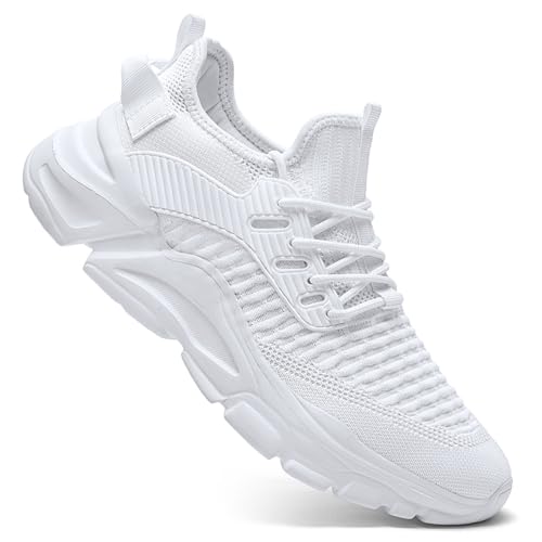 Image of Men's Slip on Walking Shoes Tennis Running Sneakers Lightweight Breathable Casual Soft Sole Comfort Work Gym Trainers