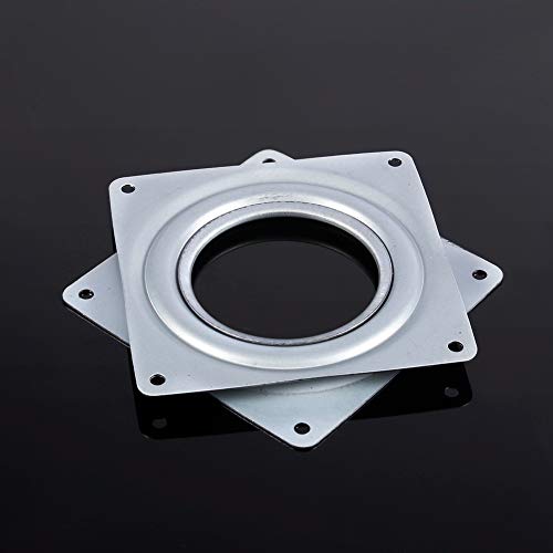 Eujgoov Capacitación de Pantalla Giratoria de Acero Galvanizado, Rotación Suave de 360 ​​grados, con Dos Placas de Montaje, para Gabinetes de Cocina y Mesas Grandes, Bandeja Giratoria, Platillo