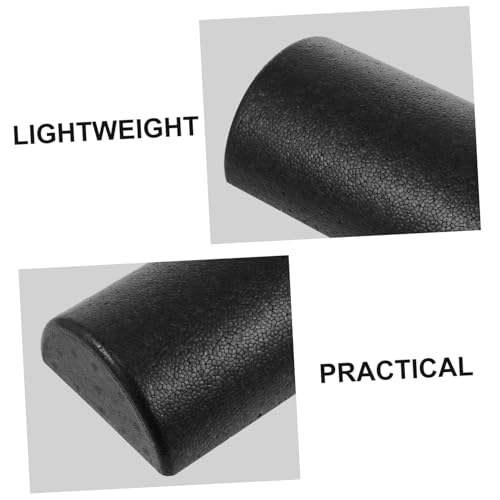 BESPORTBLE Half Yoga Roller para recuperación muscular, herramienta de masaje de espuma y sin olor para entrenamiento de yoga y fitness Negro miniatura 4