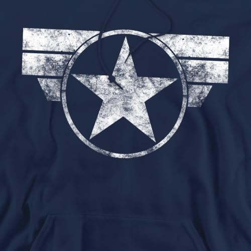 Miniatura 5 de Marvel Captain America-Cap Logo Capucha, Azul Marino, Medium Para Hombre