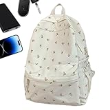 Ruwshuuk Mochila Escolar Floral,Mochila Para Mujer Con Gran Diseño Floral - Bolso Casual para Cosmética Botella de Agua Viajes Libros Material Escolar Estudiantes Mujeres Adolescentes