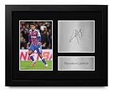 HWC Trading Maxence Lacroix Crystal Palace Gifts Printed Signed Autograph Picture for Soccer Fans and Supporters - US Letter Framed (ID-007090)