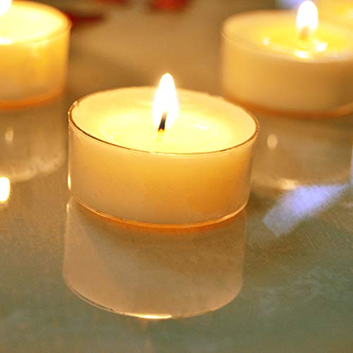 Unscented Tealights Bulk White Soy Tea Lite Candles Long Lasting Clean Burn Candles Set Of 12 #TOP3