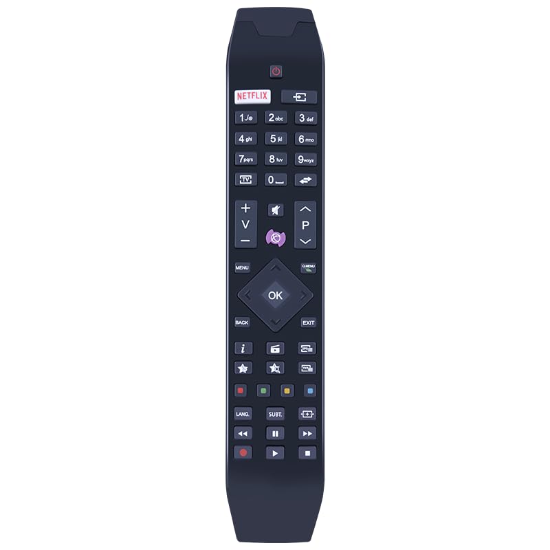 CLVIZCXOM Telecomando di ricambio per TV RC-49141, compatibile con Hitachi LCD LED TV 43HB5T62 43HB6T62 43HB6W62I 32HB5W66 32HB6T61A 32HB4W65I 40HB1W66l e molto altro ancora