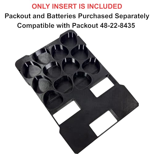 M12 Battery Organizer for M12 Batteriees and Milwaukee Packout Compact Organizer Model 48-22-8435 - Image 2