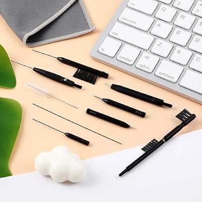 Patelai 12 Piece Hearing Aid Cleaning Kit Includes Wax Loop, Magnet, Vent Cleaner & Multi Brush Set with Cloth, Storage Bag for Hearing Aids, Earbuds, Headphones, Amplifiers Ideal Gift for Family