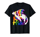 Dragon LGBT Gay Pride LGBTQ Pride Rainbow Flag Womens Mens T-Shirt