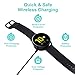 SEVENKA 2-Pack USB Wireless Charger for Samsung Watch Charger, Galaxy Watch6/6 Classic/ 5/5 Pro/4/4 Classic/3/Active 2/1, 1m Long & 30cm Short Replacement Wireless Charging Cables for Galaxy Watch