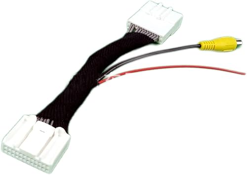 YDC 24 Pin Car Rear View Reverse Camera RCA Adapter Connector Wire Cable Compatible with Renault Dacia Sandero 2012-up 24Pin