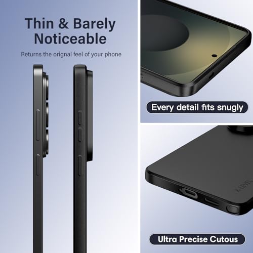 X-level for Samsung Galaxy S26 Ultra Case Slim Fit Super Soft TPU Cell Phone Cover, Ultra-Thin Light Protective Matte Finish Coating Shockproof S26 Ultra Case for Women Men,Black by X-level - Image 2