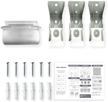 AOSKY Zebra Shades Accessories Replacement Installation Brackets Easy to Install Roller Blinds Repair Kit image 3