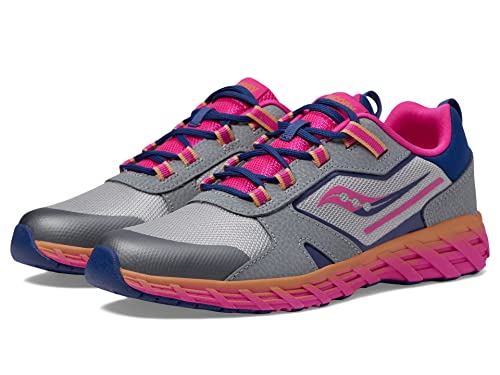 Basket Saucony Wind Shield 2.0 pour grand enfant pointure 12.5 US gris et rose