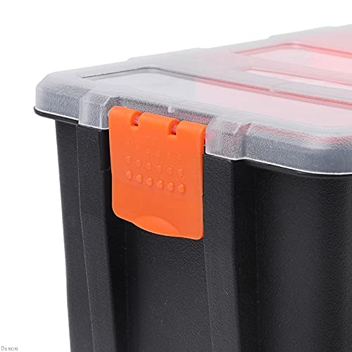 Przezroczysta wielofunkcyjna skrzynka narzędziowa plastikowa walizka do przechowywania narzędzi sprzętowych organizer