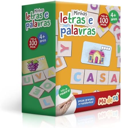Toyster - Minhas letras e palavras - Jogo Educativo - Maderá - Ma...