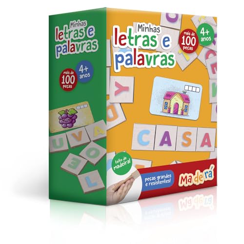 Toyster - Minhas letras e palavras - Jogo Educativo - Maderá - Ma...