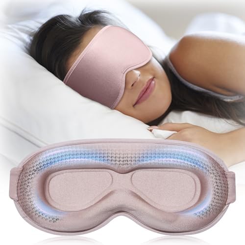 3D Weighted Sleep Mask for Women: 100% Light Blocking - Night Shi...