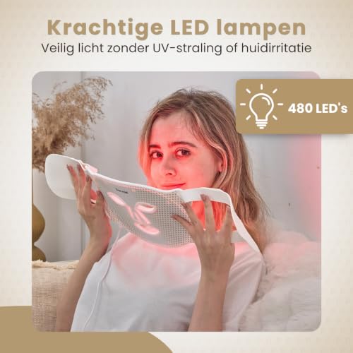 Northwall Roodlicht LED Gezichtsmasker – Gold-serie - View 5