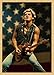 JDSTY Autocollant mural vintage Bruce Springsteen en papier kraft mat avec motif guitare
