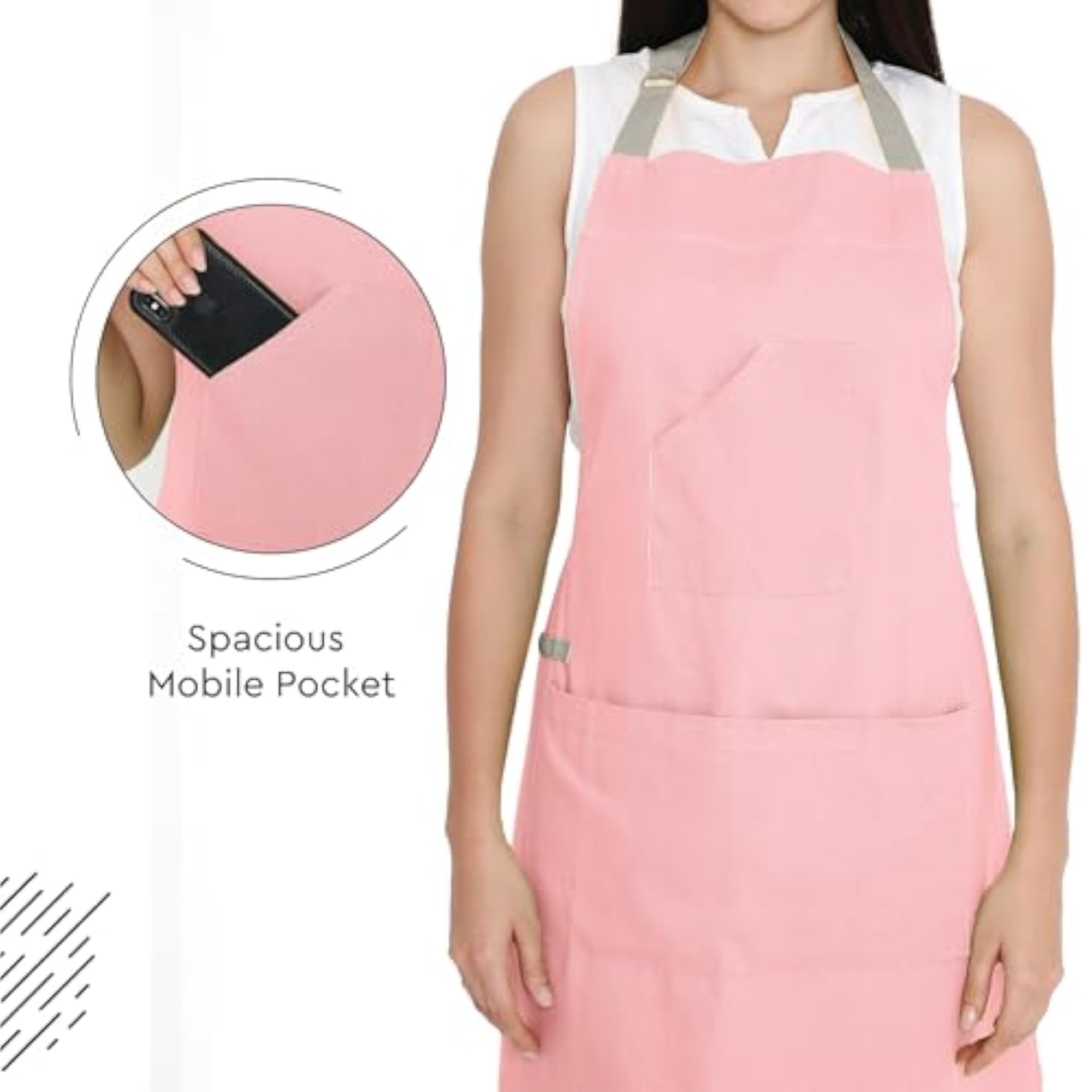 XO Cotton Kitchen Apron, Chef Cooking Smock, Adjustable