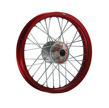 HMParts ALU Felge 21 Zoll Für Pit Bike / Dirt Bike - Eloxiert, 1.60x21, Vorne, Nabenbreite 90 Mm