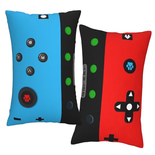 jvycjlu Gamer Gifts for Teen Boys Gaming Boy Room Decor Gaming Accessories for Teen Boy Gamer Pillow Case Flannel Material20x12 inches-2Pack ((No Inserts)