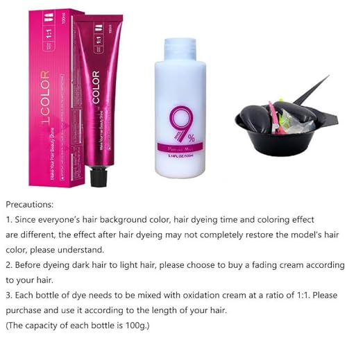 Kit de Tinte Crema para Cabello Color Plata y Humo Semi-Permanente miniatura 5