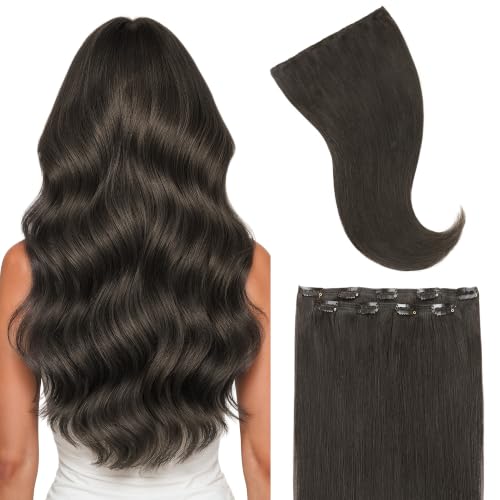 Image of GOO GOO Clip in Hair Extensions Real Human Hair Back Fill Extension 2Pcs