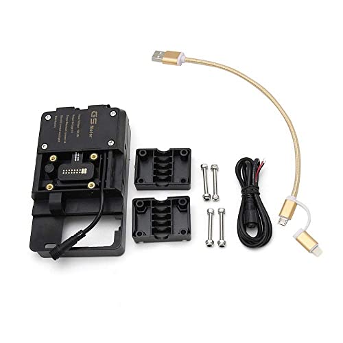 Image of Motorcycle Phone Navigation Bracket Phone Holder USB Charging Mount Stand for R1200GS ADV F700 800GS CRF1000L